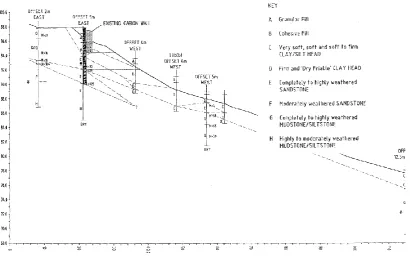 Fig. 6. Geological Cross-Section through the Site 