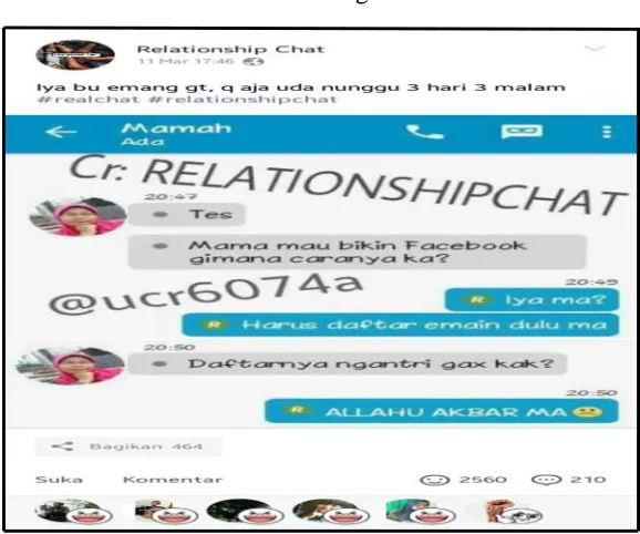 Gambar 4.1 Posting Real Chat