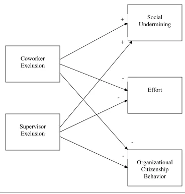 Figure 2.4 A MODEL OF INTERPERSONAL WORKPLACE EXCLUSION 