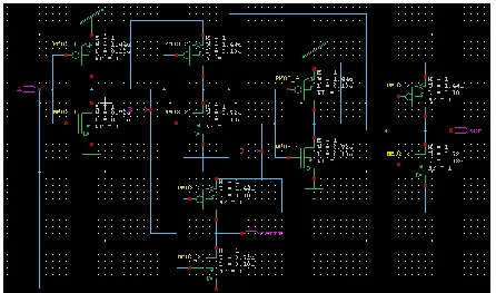 Fig. 11: transistor level implementation of and gate using GDI technique 