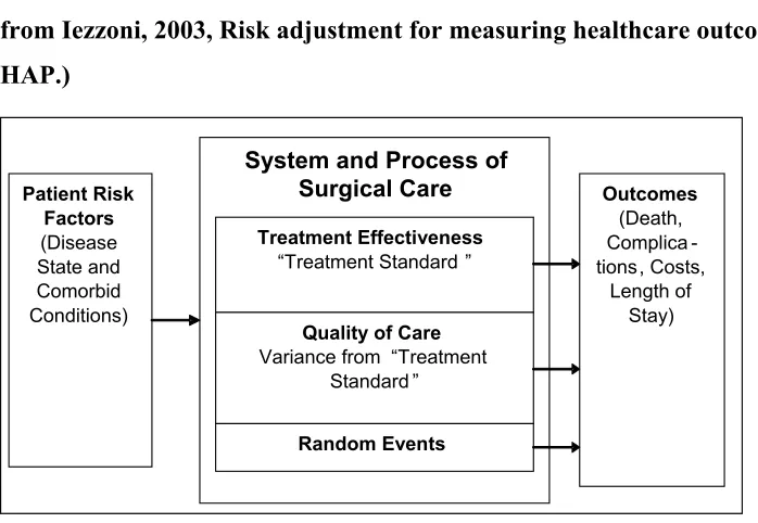 Figure 2.1 System Model of Factors Influencing Surgical Outcomes (derived 