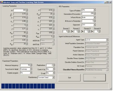 Figure I-1 Simulation Experiment Program User Interface 