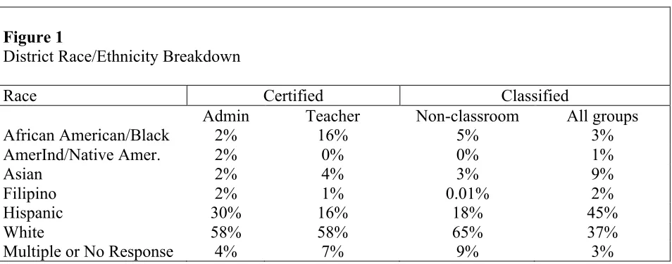 Figure 1   District Race/Ethnicity Breakdown 