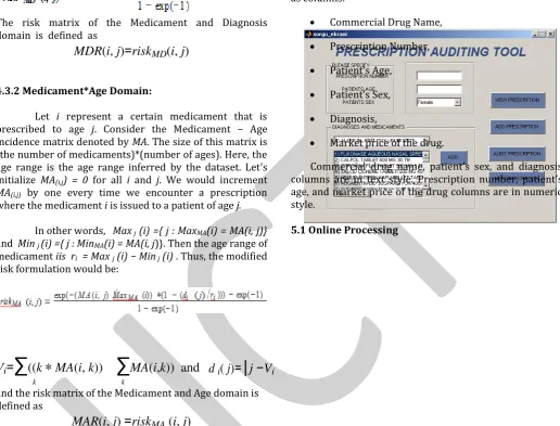 Fig 3: Prescription Auditing Tool User Interface 