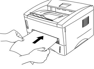 Fig. 1-16  Set the width of the manual feed slot paper guides