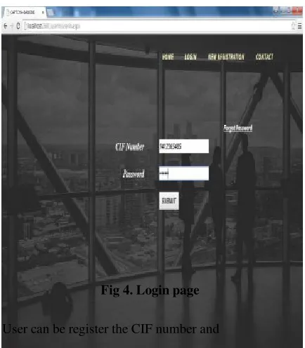 Fig 4. Login page 