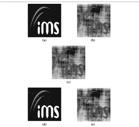 Fig. 7 Segmentation and reconstructed images (Example 3). a True labels ℓ∗. b True image z∗