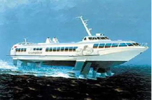 Fig 8. Fully Submerged Hydrofoil Boat [5]