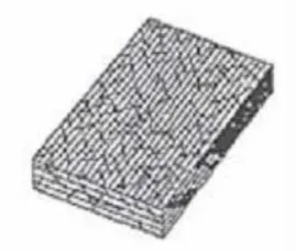 Gambar.3. Discontinuous Fiber Composite. (Gibson, 1994) 