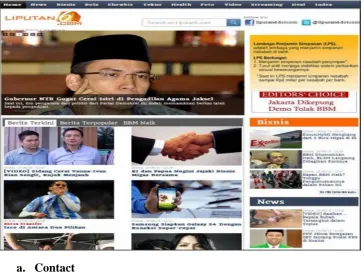 Gambar 3. Tampilan Website Liputan6.com