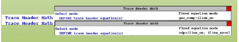 Gambar 4.2 Pengisian Trace Header Math Pada Crossline 