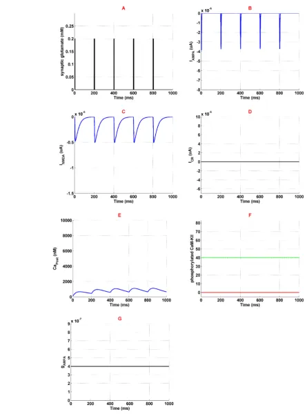 Figure 2. Activation of the neural components in normal condition