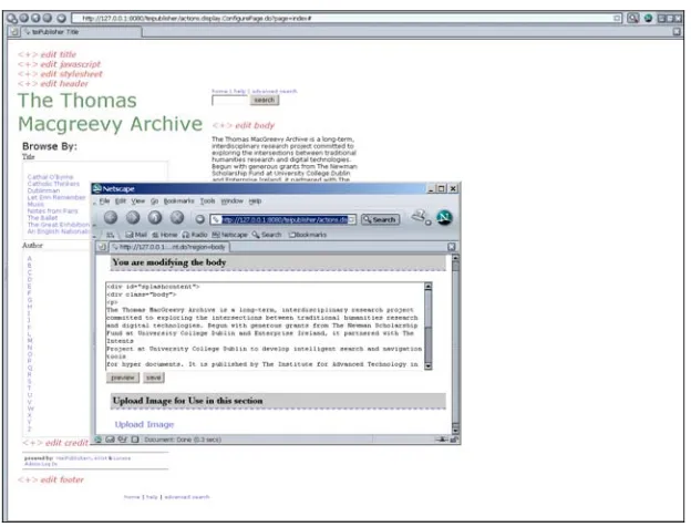 Fig. 6. Web page design. 