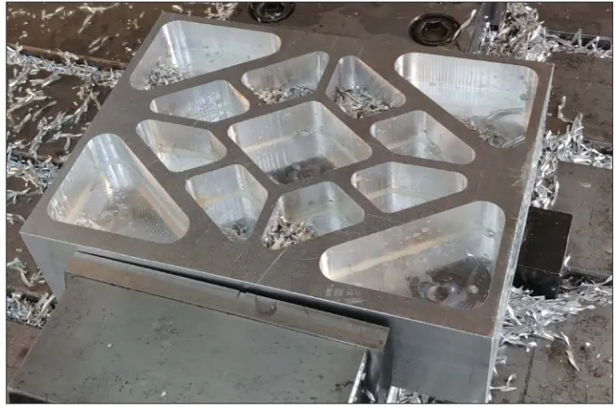 Fig. 4. View of workpiece after milling