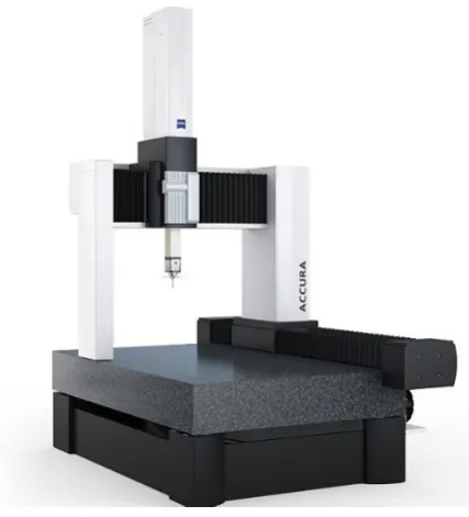 Fig. 6. Y-axis slide of CMX 70U on the CMM table