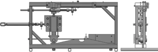 Fig. 9. Model of experimental device for verification of acting forces created in the environment