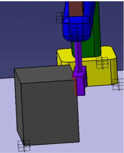 Figure 6. Robot effector collision with an obstacle