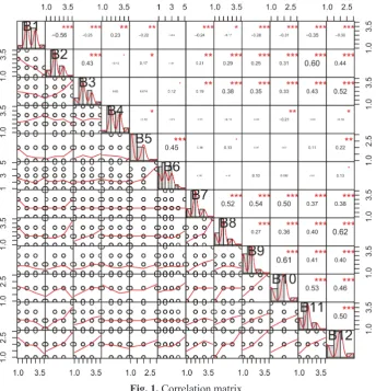 Fig. 1. Correlation matrix