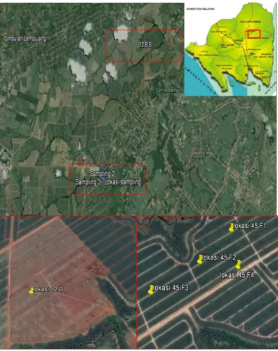 Gambar 2. Lokasi 45 F dan 12 DSumber: Google map (2014).