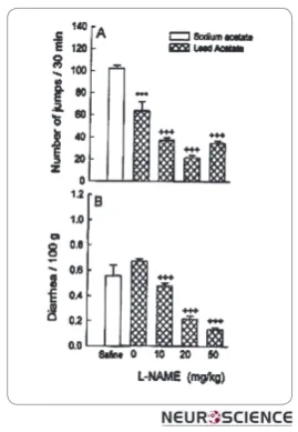 Figure 6. Effects of L-arginine on the development of mor-*** p<0.001 different from respective sodium acetate control phine dependency in mice