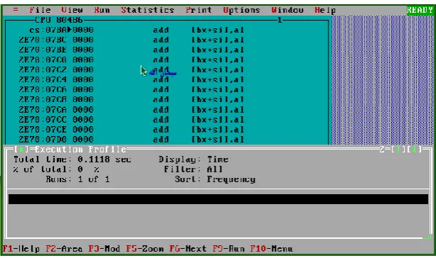 Gambar 4.1.5 runtime program mencari_massa  