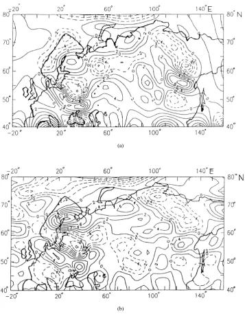 Fig. 6. The same as Fig. 5 for X-component.