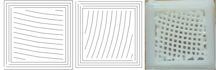 Fig. 7. Mapping of layer patterns from 3D MAKER software and printed model of Archimedeanchords strategy [2]