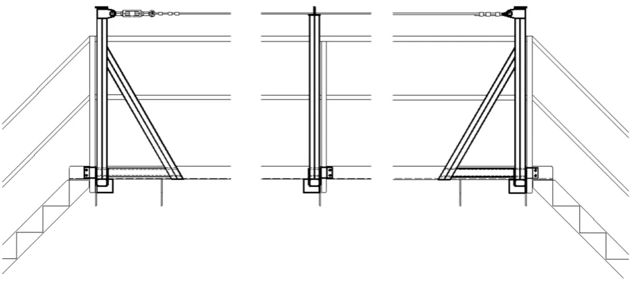 Table 4. Calculated values of stresses in components of the anchor console