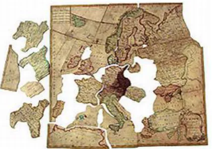Gambar 2.9: Puzzle Peta John Spilsbury (1766) 