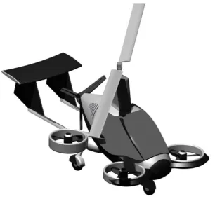 Fig. 2. Visualized concept of a hybrid multirotor aircraft