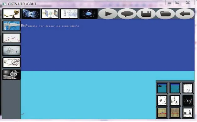 Figure 4. Main-menu, sub-menu, and 3D work area of GIST. 
