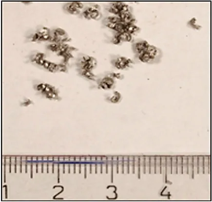 Fig. 15. Chips NOK4, finishing