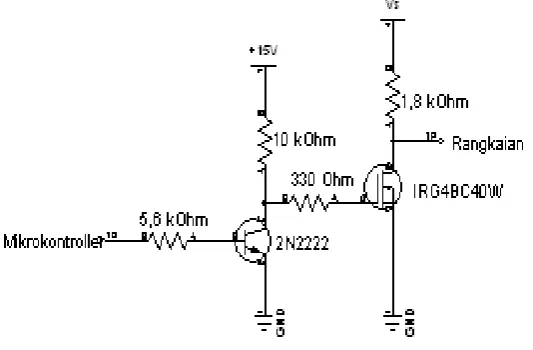 Gambar. 12. Rangkaian Penguat Mosfet 