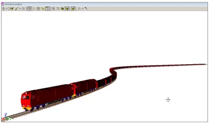 Fig. 4. Rheological model of SA-3 coupler C1, C2 - the stiffness of the springs