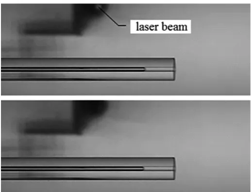 Fig. 5. The schema of electronic circuit of the laser-phototransistor system