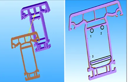 Fig. 13. Fitting of the section to the CAD model