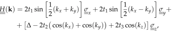 Figure 1.6 shows the topological phase diagram of the Hamiltonian (1.13). There