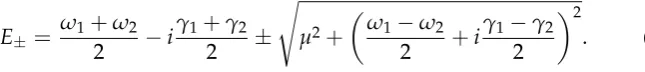 Figure 1.9 shows the real and imaginary parts of the eigenvalues as a function