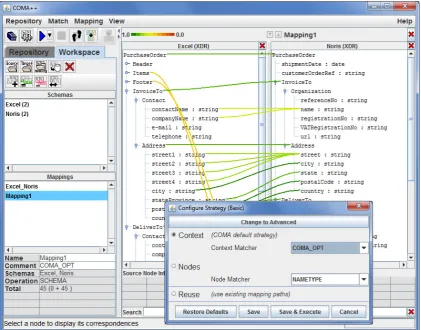 Figure 2-10: Screenshot of COMA++ interface 