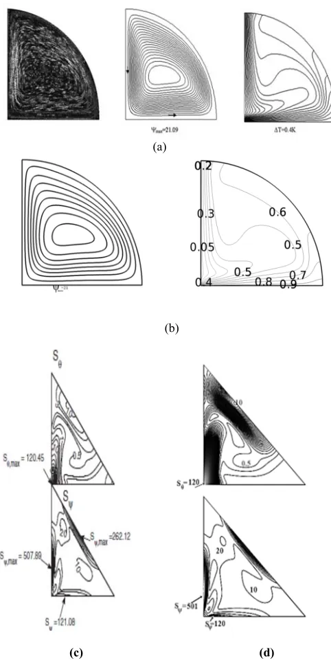 Fig. 2 (a) Experimental (left) and numerical (right) streamline and 