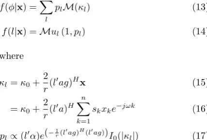 Fig. 1: Graphical Model - Single-symbol model in thecase of uncertain phase