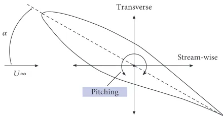 Figure 1: two translational (transverse and streamwise, i.e.,