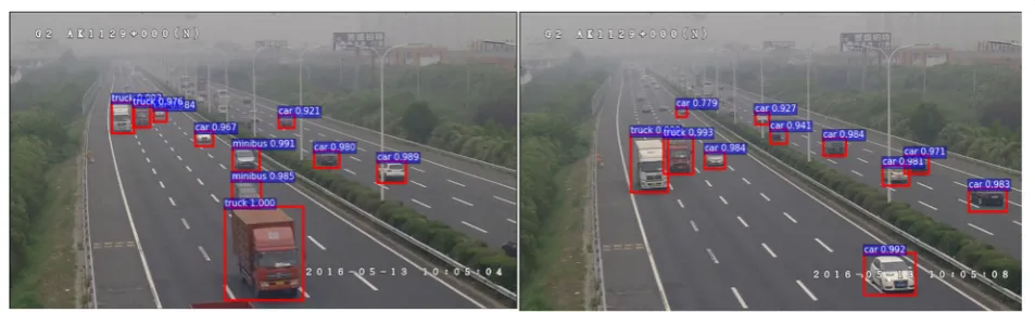 Fig. 1 Vehicle detection on JSHD