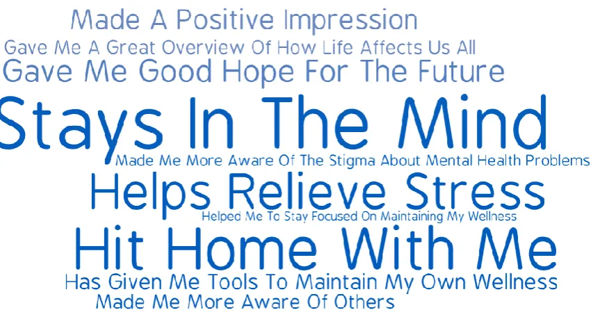 Figure 4. Word Cloud – Impact of the Wellness Workshop  