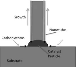 Figure 2. After CVD synthesis, CNTs array (Kolasinski, 2006; He al., 2007) was grown from the catalyst as cooling fins (Fig