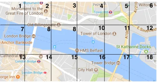 Figure 1.Location Discretization. Each location (latitude,longitude) isdiscretized to a location identiﬁer which corresponds to a 0.25 square mileblock