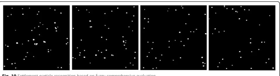 Fig. 19 Settlement particle recognition based on fuzzy comprehensive evaluation
