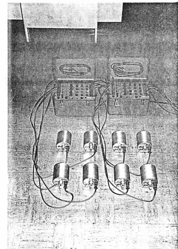Figure 2.1 Typical calibration set-up for Ranger seismometers. 
