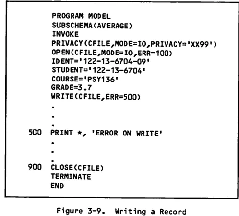 Figure 3-9. Writing a Record