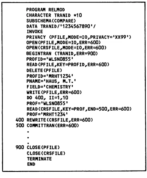Figure 3-23. Committing a Data Base Transaction